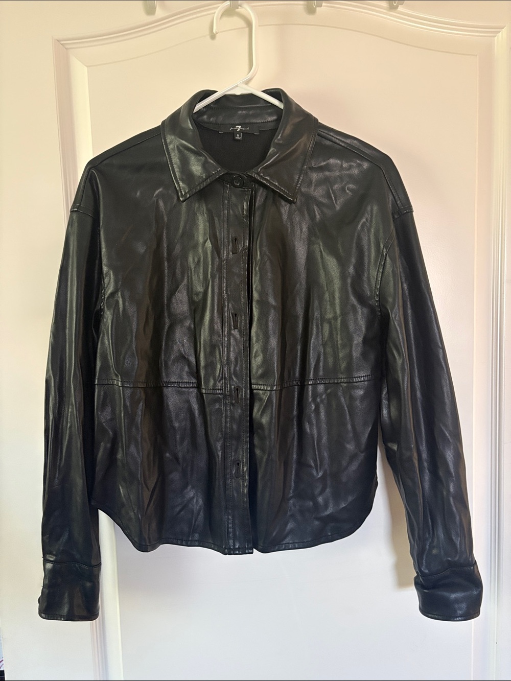 Leather shacket